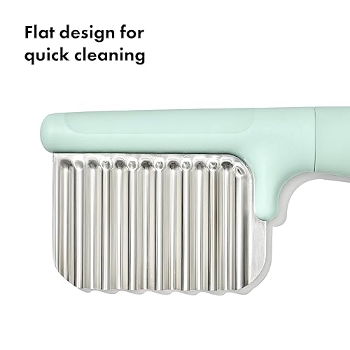 Miniatura 5 de OXO Tot Cortador de arrugas, cortador de alimentos para niños, juego de alimentación para bebés