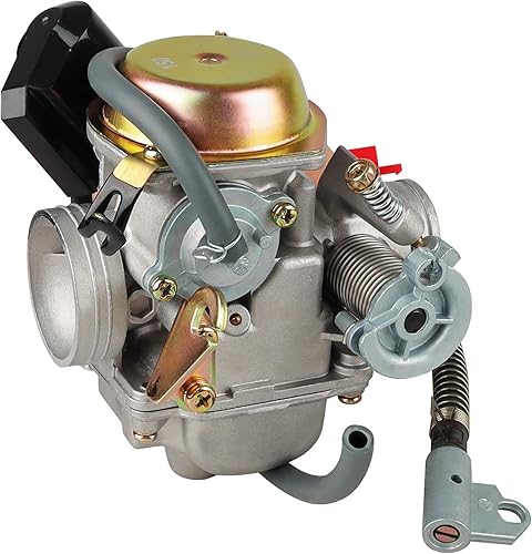 Miniatura 5 de 150cc gy6 carburetor PD24J for 4 Stroke Engines 125cc 150cc 152QMJ 157QMI 24mm for Motorcycle Scooter ATV Go Kart with Electric Choke Intake Manifold