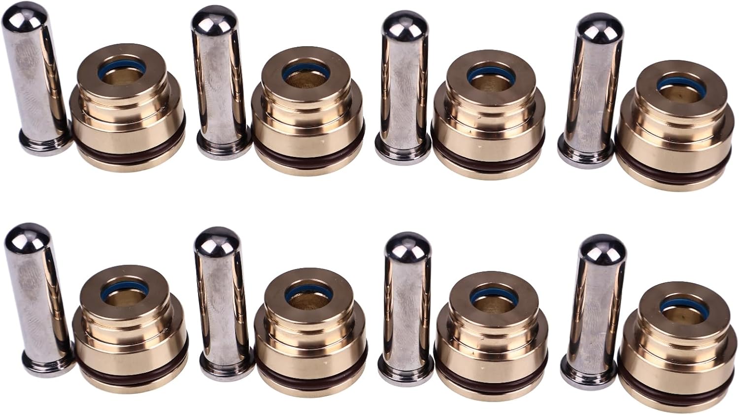 FridayParts 8 Units Pusher Pilot Valve Plunger Kit Compatible for Kobelco Excavator SK200 Replacement