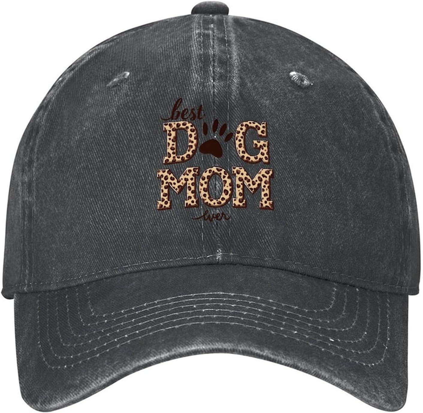 Unique Best Dog Mom Ever Unisex Washed Denim Cap Baseball Hat
