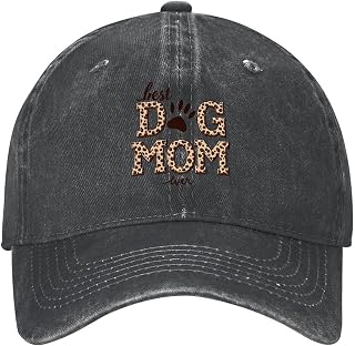 Unique Best Dog Mom Ever Trucker Unisex Washed Denim Hat Baseball Cap