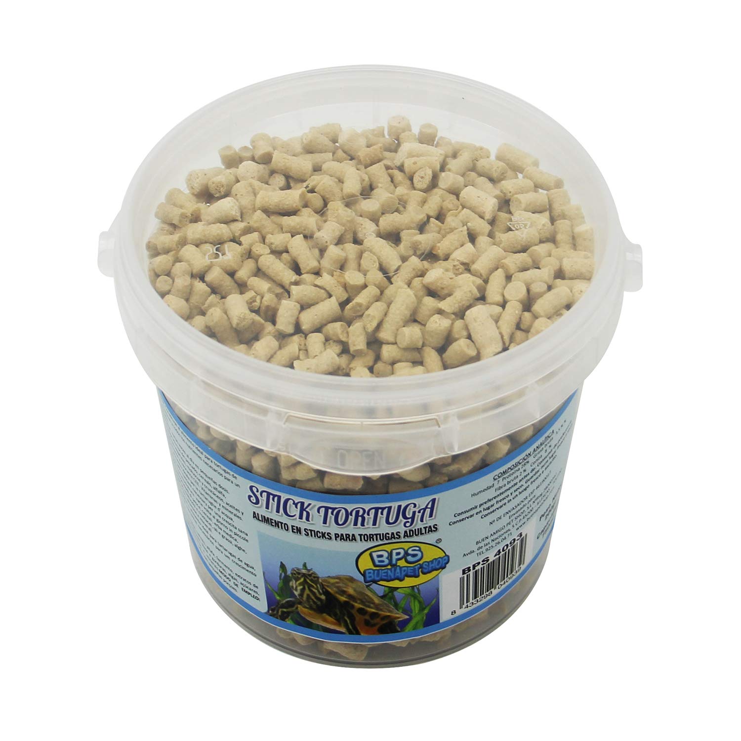 BPS Alimento Comida para Tortugas en Sticks para Turtle Terrapin Food 5 Diferentes Modelos para Elegir (Alimento Stick 750ml) BPS-4093