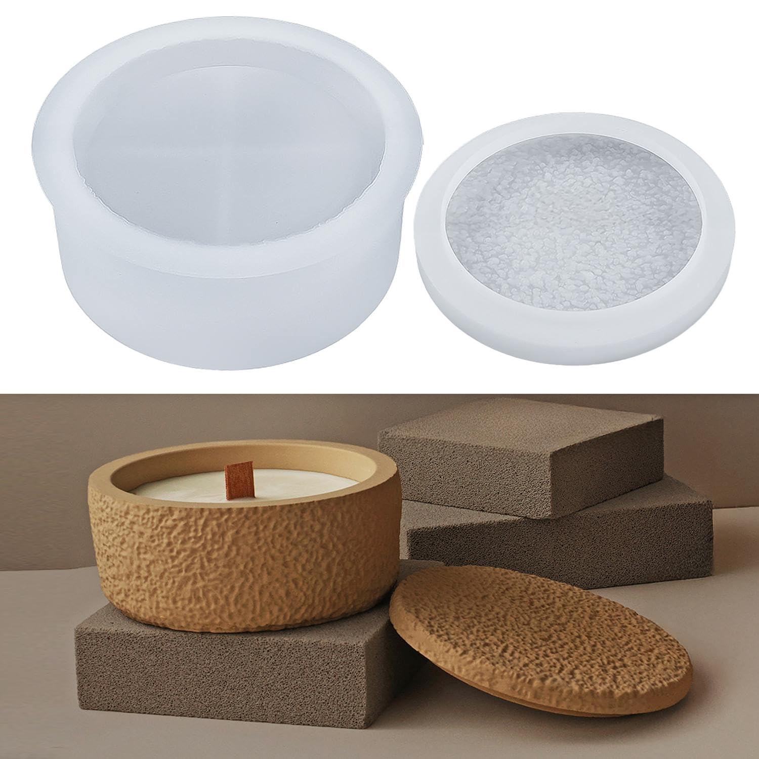 53 Arts Silicone Mould Jewellery Box Round with Lid | DIY Resin Casting Mold for Trinket Storage, Organizer, Craft & Home Décor-image-44