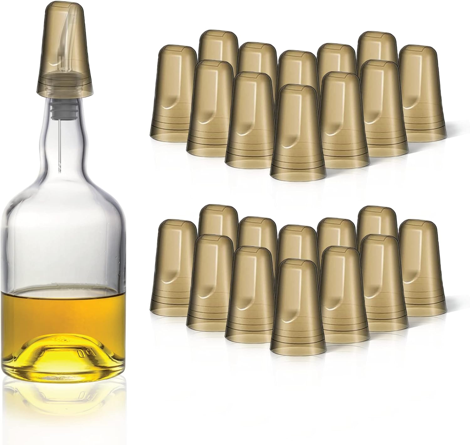 Pour Spout Covers Translucent Liquor Pourer Covers, Universal Bottle
