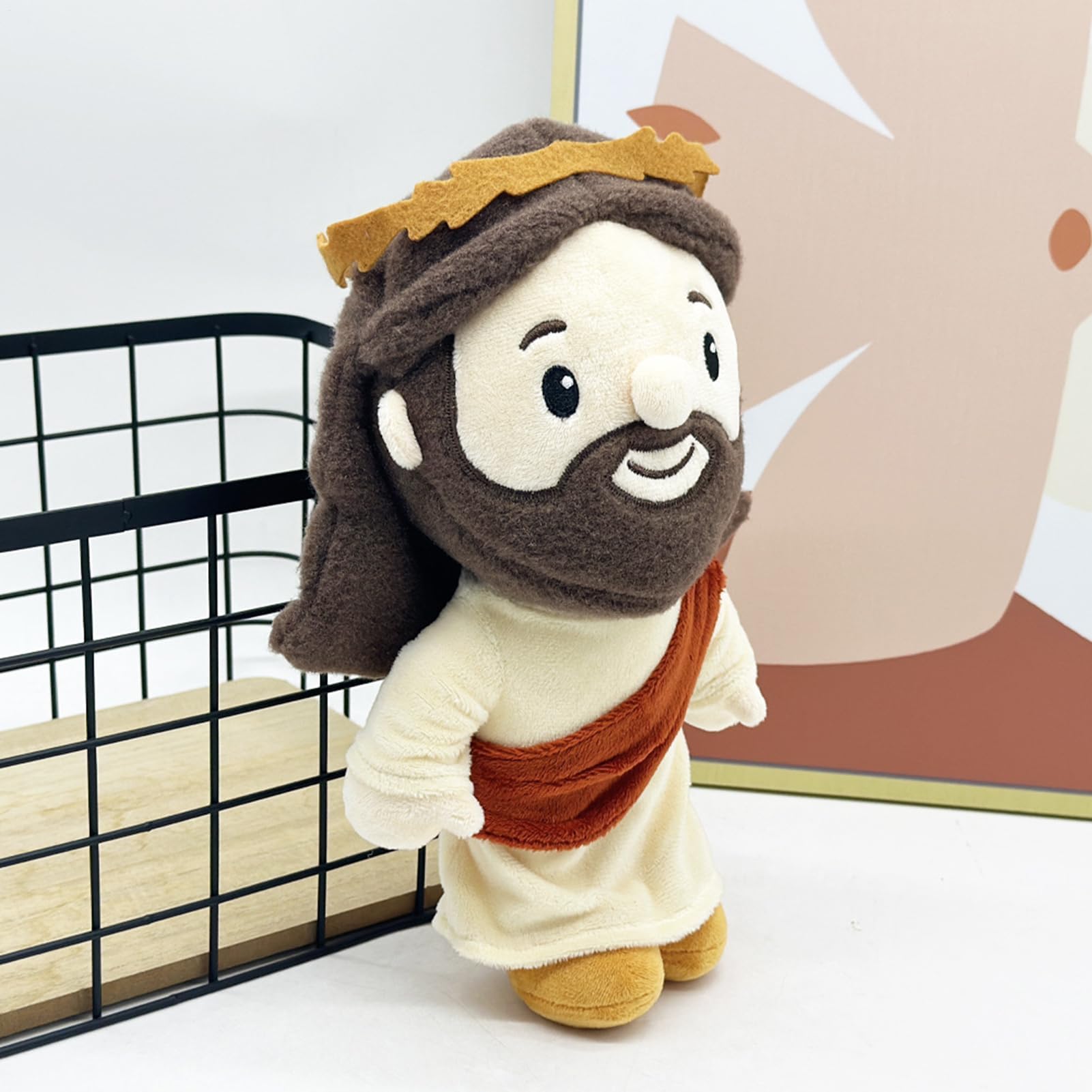 Gefüllte Jesus-Plüschpuppe, Plüschfigur, weiches Andenken, Sammlerstück, Begleiter für Freunde, Familie, Mädchen, Jungen, Teenager, Schlafenszeit, beruhigend