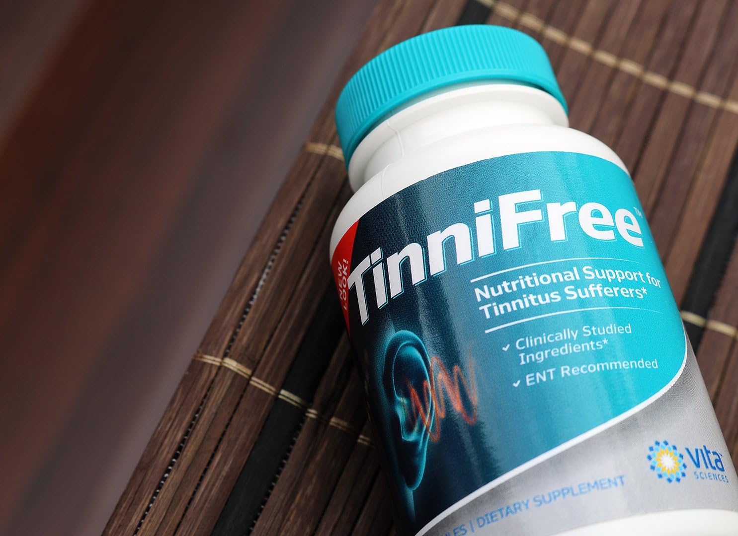 Tinnitus Relief Formula - Tinnifree with Clinically Studied Ingredients. Powerful Effective Formula to Improve Inner Ear Circulation & Help Stop Ringing in the Ears , ENT Recommended. 60 ct.