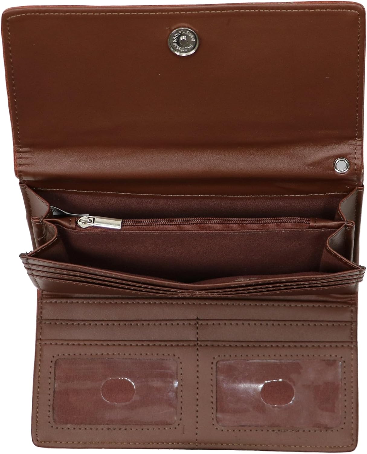 Lady Conceal Women's rfid Blocking Tri-fold Clutch Wallet for Ladies (Cinnamon)