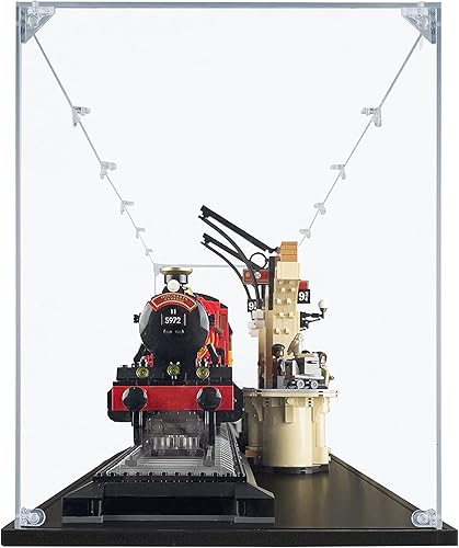 Miniatura 8 de SONGLECTION vitrina acrílica compatible con Lego #76391 - Edición coleccionista, vitrina a prueba de polvo (solo casa) (juegos de LEGO no están