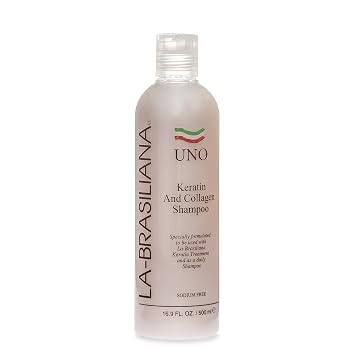 شامبو La-Brasiliana Uno Keratin and Collagen ، 16.9 fl.oz.