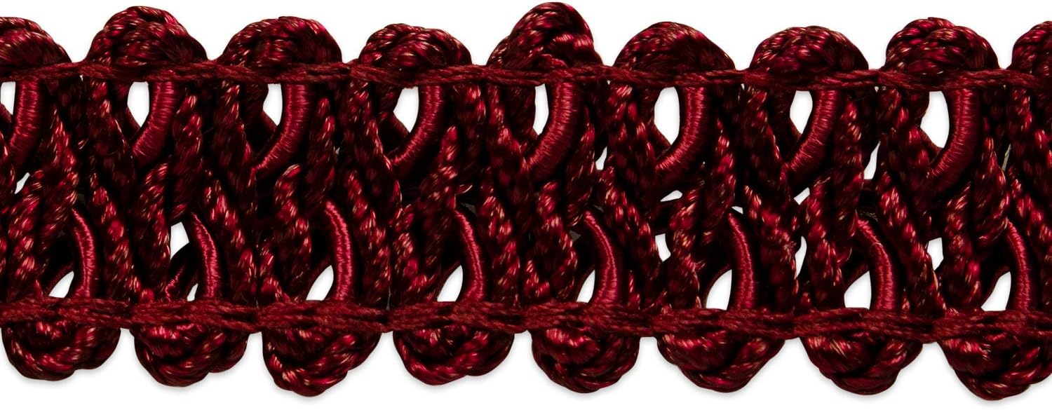 Expo International Trims by The Yard Alice Classic Woven Braid Trim, Metallic Gold (20 Yard Cut) (IR1901MGL-20)