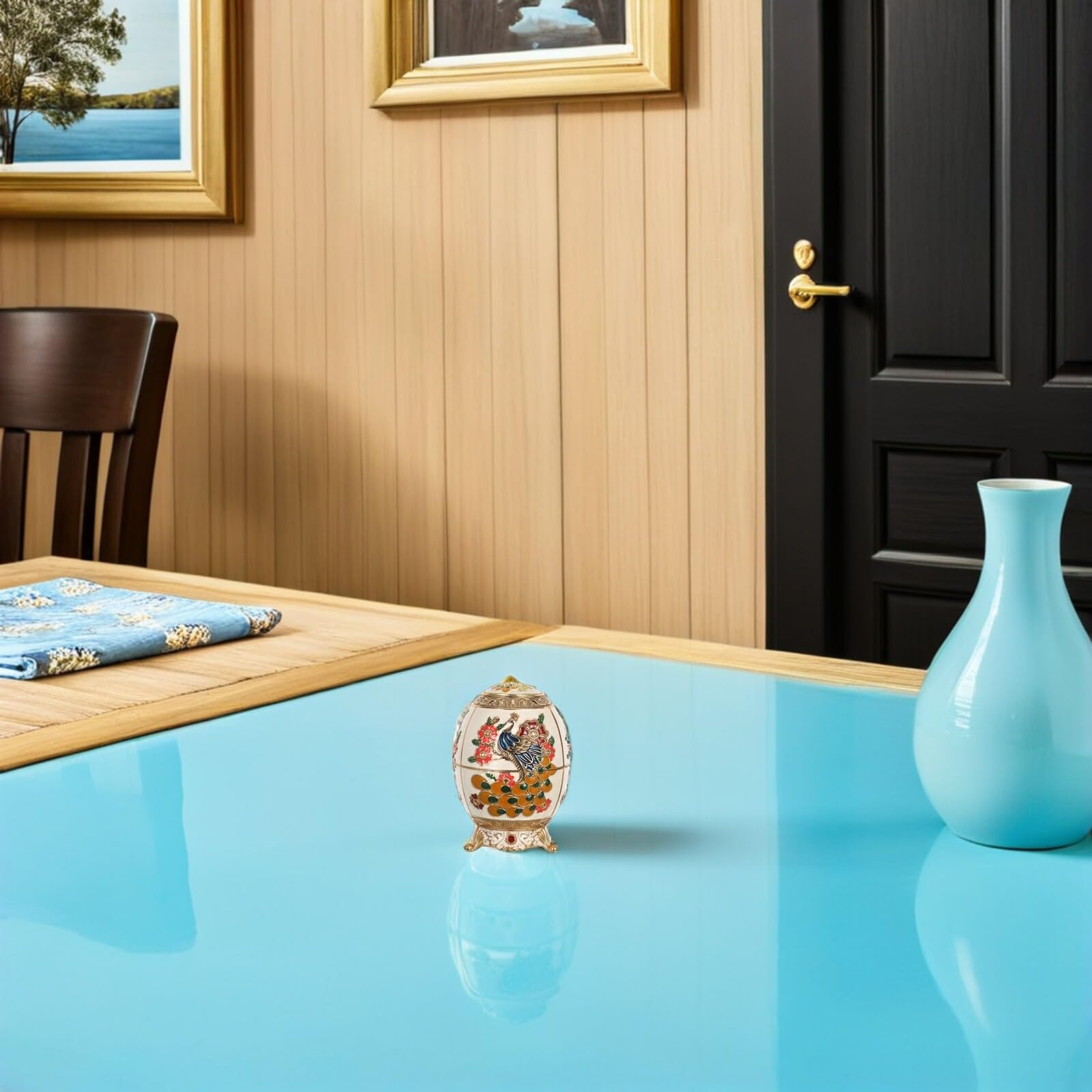 Toyvian Zahnstocherbehälter mit Druckmechanismus Zahnstocheraufbewahrungsbox im Vintage-Stil Kompaktes Design für Küche und Esszimmer aus Robusten Materialien Gefertigt Praktische Lösung