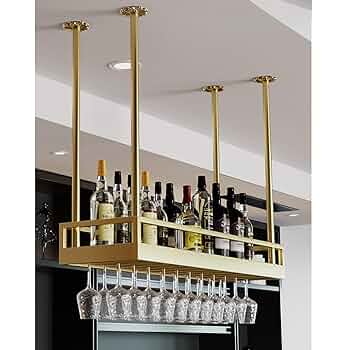 ワインラック Amazon｜吊り下げワイングラスラック-ワインラック天井ワイン