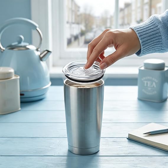 20oz Skinny Tumbler Lids, Replacement Lids for Stainless Steel Tumbler Travel Cups, Suitable for Cup Openings of 7.3 cm, Spill Proof Durable Covers, for Tumbler Cooler Cup Reusable