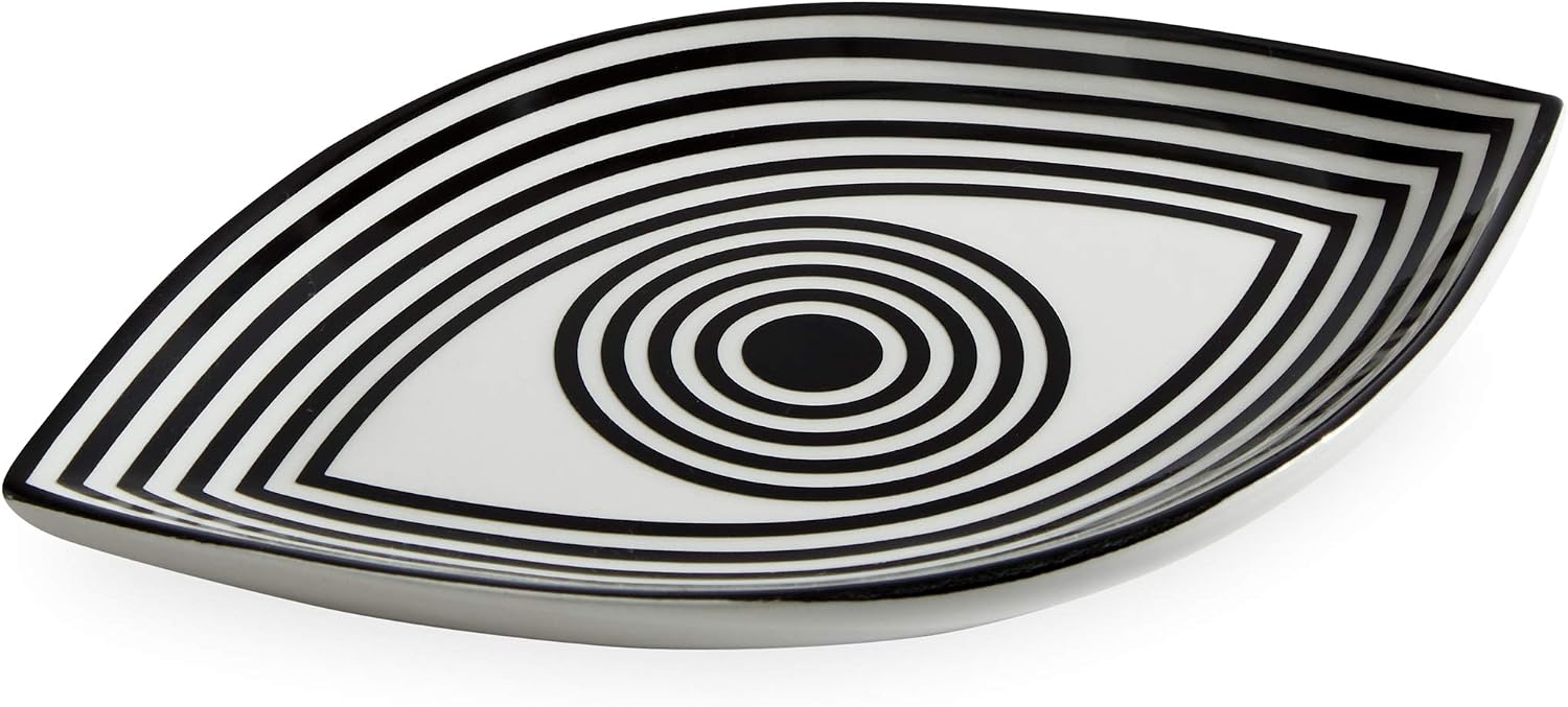 Now House by Jonathan Adler Wink Trinket Tray, Black and White