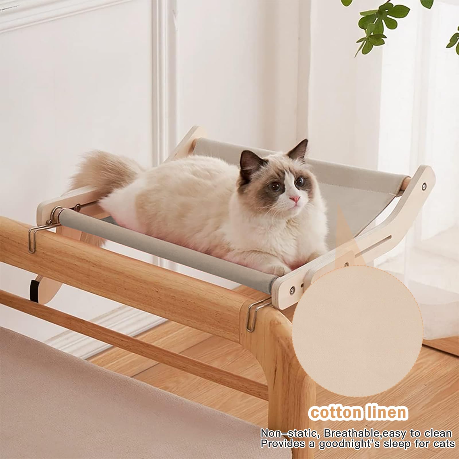 Amaca Gatto Termosifone Regolabile per Finestra, fino a 18 kg