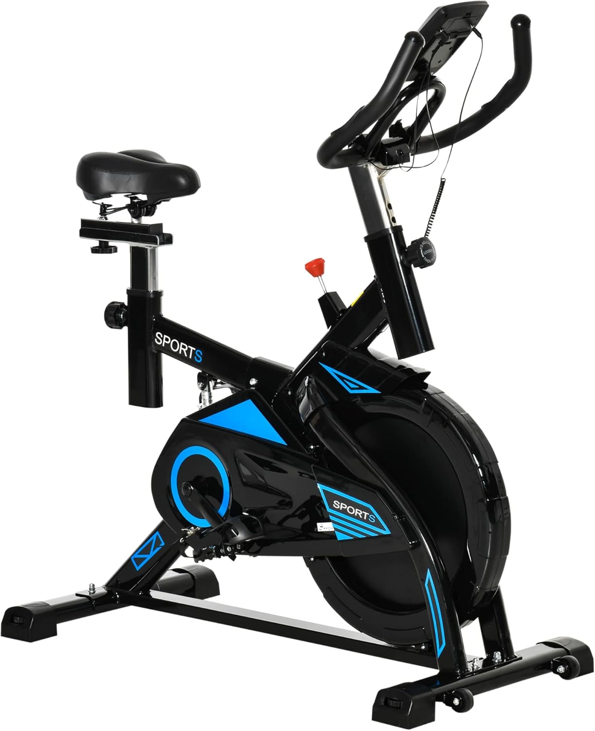 Soozier Stationary Exercise Bike Indoor Cardio Workout Cycling Bicycle