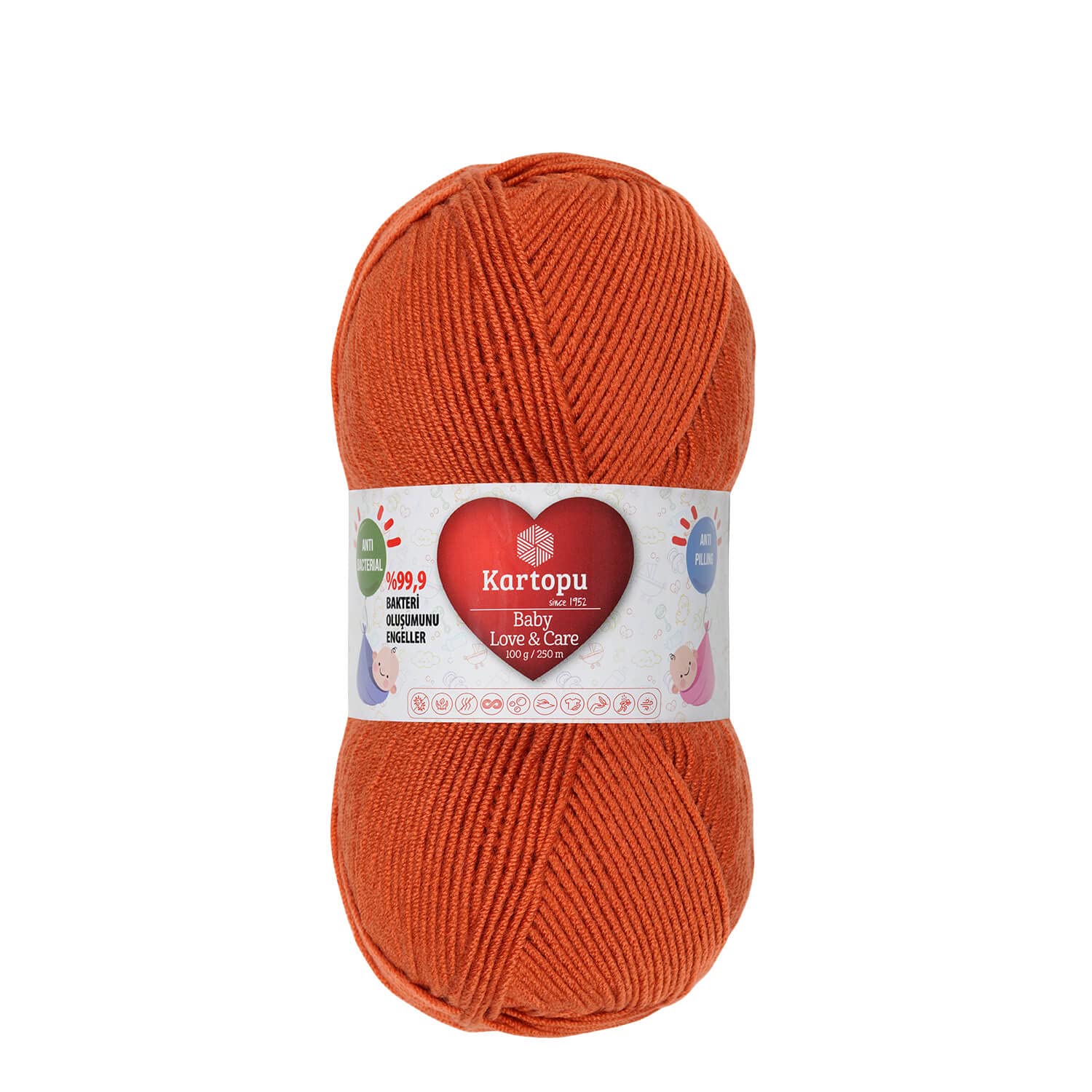 Pelote De Fil à Tricoter Kartopu Baby Love And Care - 100g Acrylique - Neuf