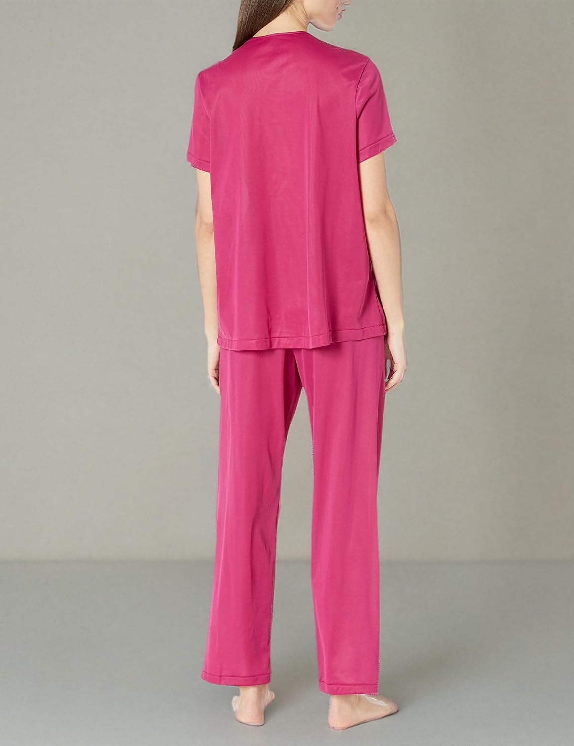 Exquisite Form 90107 Women's Nylon Tricot Short Sleeve Matching Pajama Set