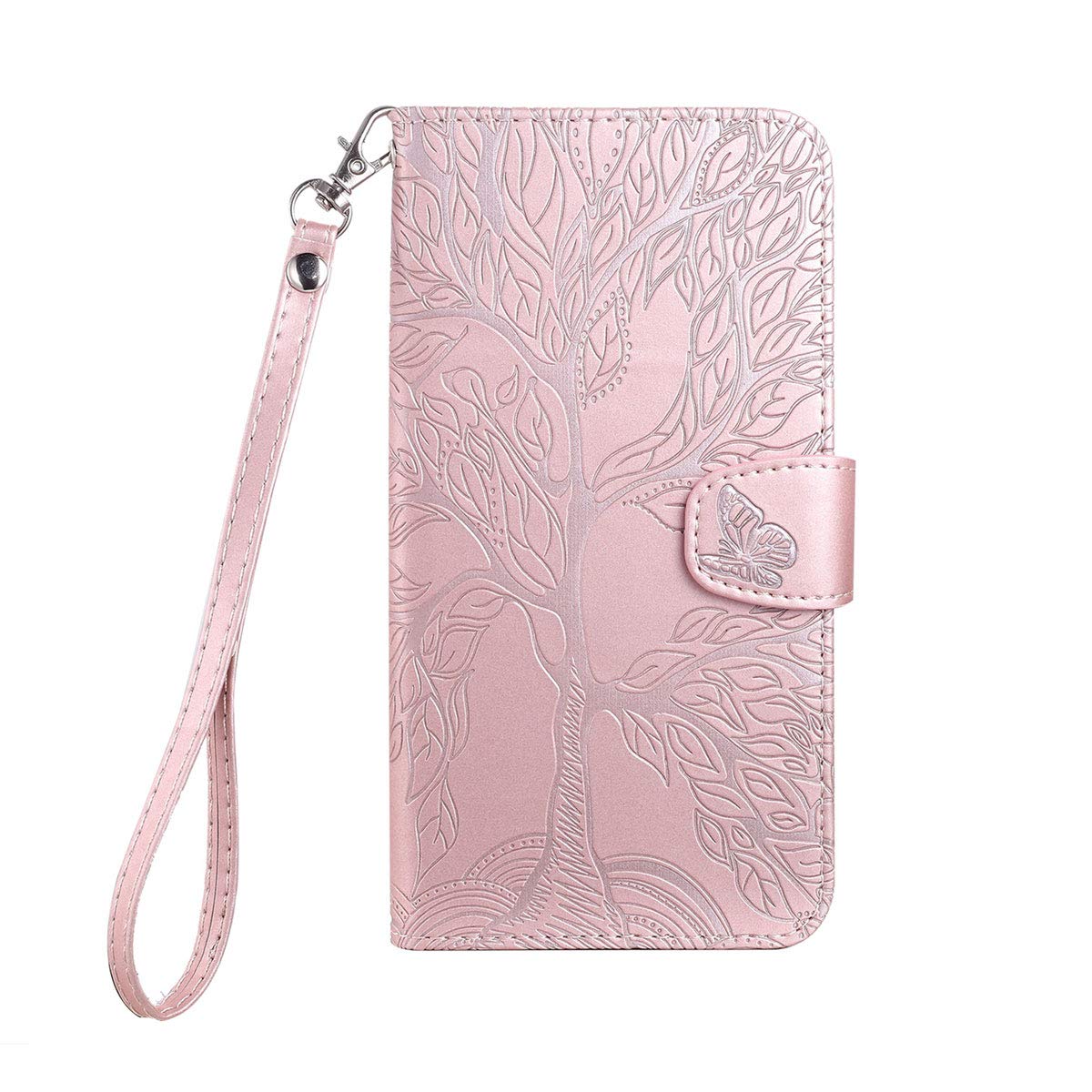 Norn iPhone 7/8/SE 2020 Flip Wallet Case with Card Holder, Pink