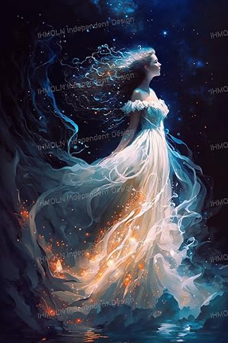 Rompecabezas de madera de ángel con luz de luna de 1000 piezas, rompecabezas de diversión familiar y ocio, rompecabezas para principiantes,