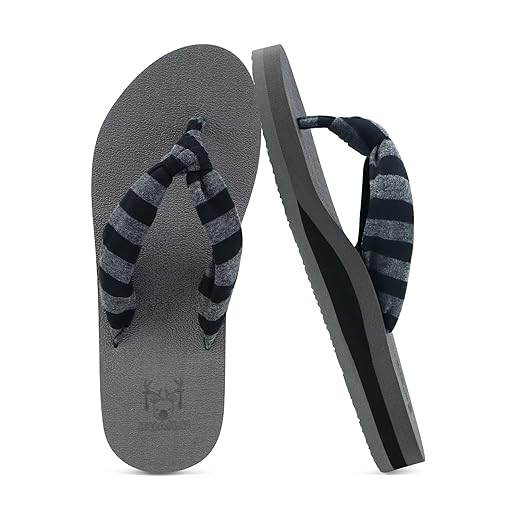 KuaiLu Flip Flops for Women with Arch Support Yoga Mat Comfortable Summer Beach Walking Thong Cushion Sandals Slip On Indoor Outdoor