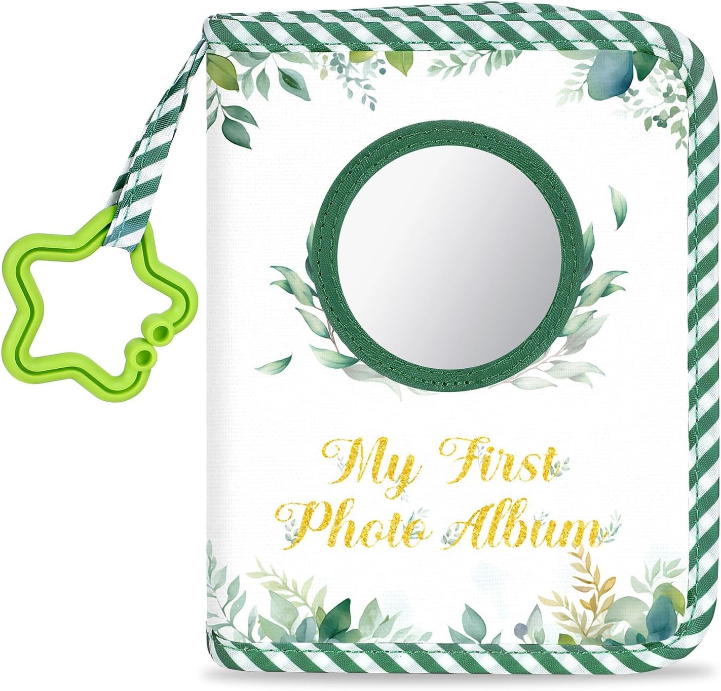 Baby's My First Family Album Soft Photo Cloth Book Forest Brown Bear My First Book of Photos Baby Memory Album Gift Holds 4x6 Pictures for Babies Newborn Toddler & Kids Baby Shower