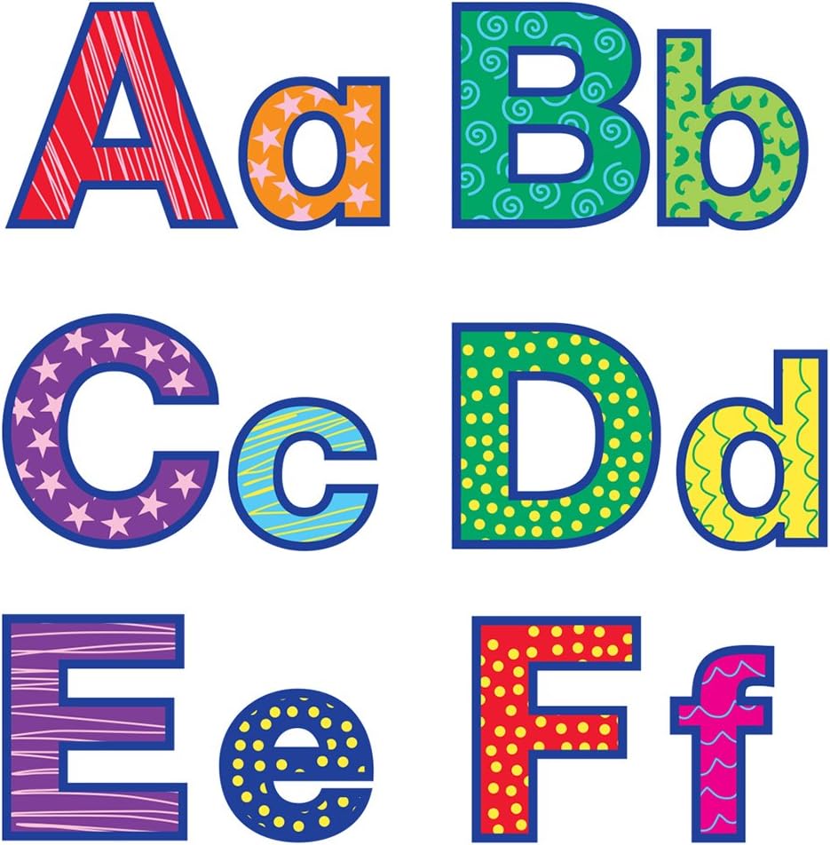 Hygloss Products Bulletin Board Letters and Numbers – Punch Out Assorted Fish Design – 3 Inch, 350 Pieces