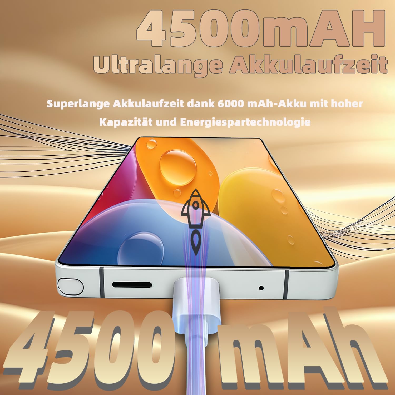 Android Smartphone 8+256GB 6,8" HD-Display, 4500 mAh Akku & 21+8 MP Dual-Kamera - Simlockfrei, Dual-SIM, Face ID & OTG,Grün