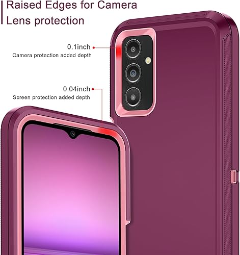 Miniatura 9 de Funda para Samsung Galaxy A52 5G a prueba de golpes, a prueba de polvo y caídas, 3 capas de protección de cuerpo completo sin protector de pantalla,