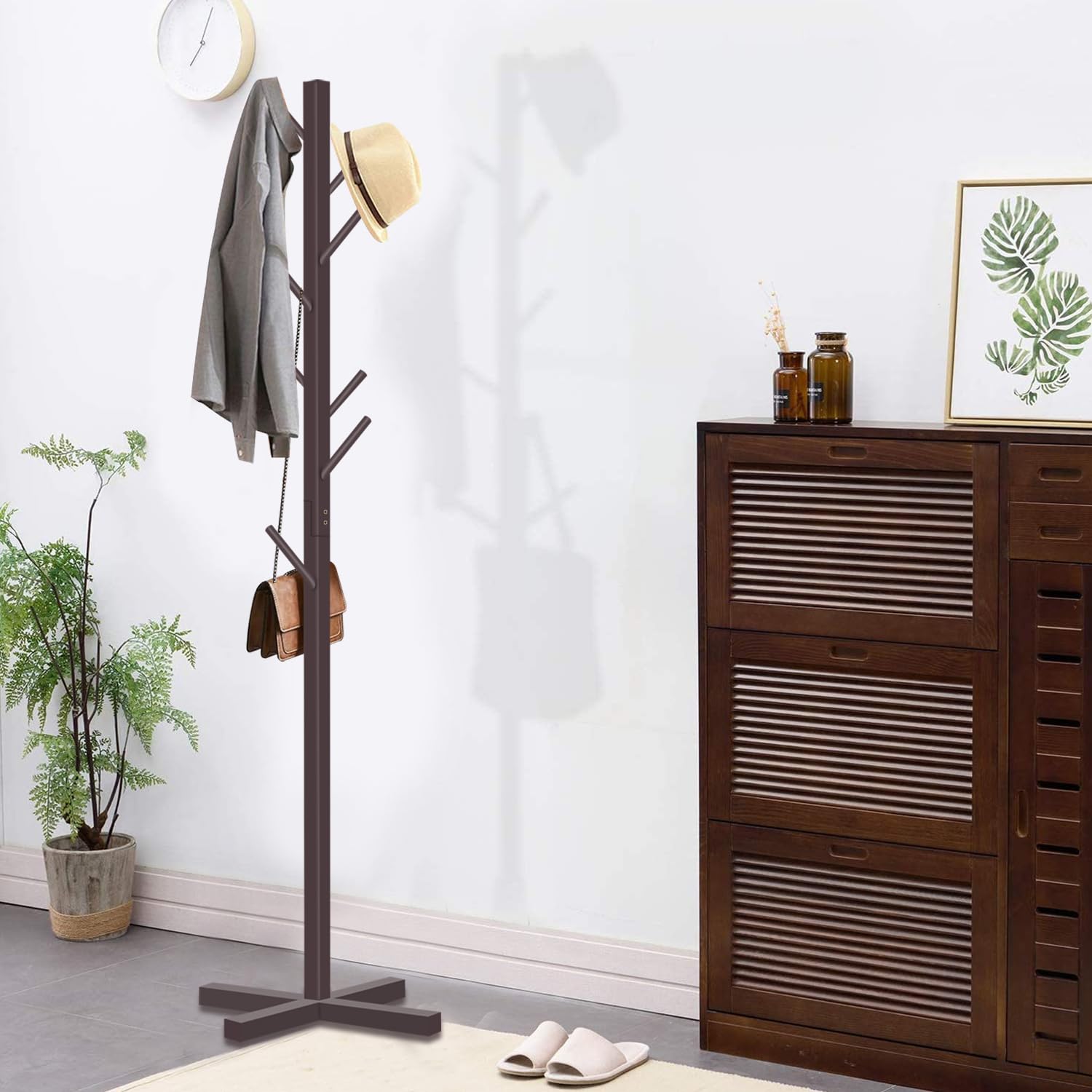See full amazon price history chart for ADA Handicraft® Premium Natural Bamboo Coat Stand with 8 Hooks, Tree Shaped Display Stand With Solid Feet, Hanging Storage Organiser for Entryway - (50 x 50 x 151cm) Dark Brown ADA Handicraft® Premium Natural Bamboo Coat Stand with 8 Hooks, Tree Shaped Display Stand With Solid Feet, Hanging Storage Organiser for Entryway - (50 x 50 x 151cm) Dark Brown (B08XZHN8K7) Amazon Price History, Amazon Price Tracker