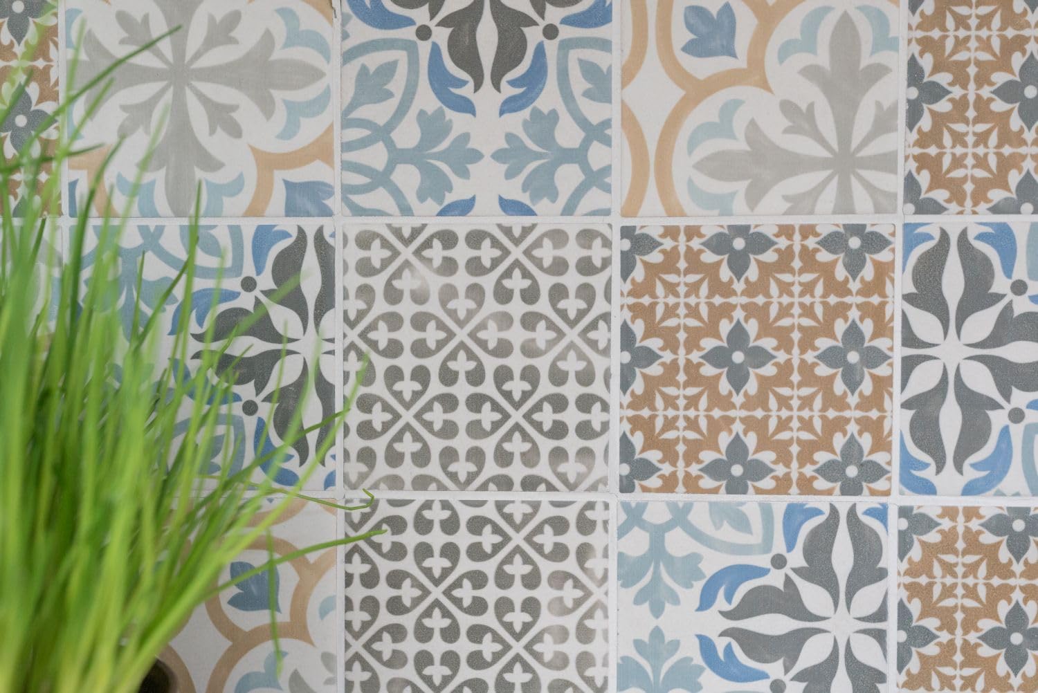 WB22B-1406 Carrelage mosaïque rétro vintage en céramique pour salle de bain, WC, douche, cuisine, revêtement de baignoire