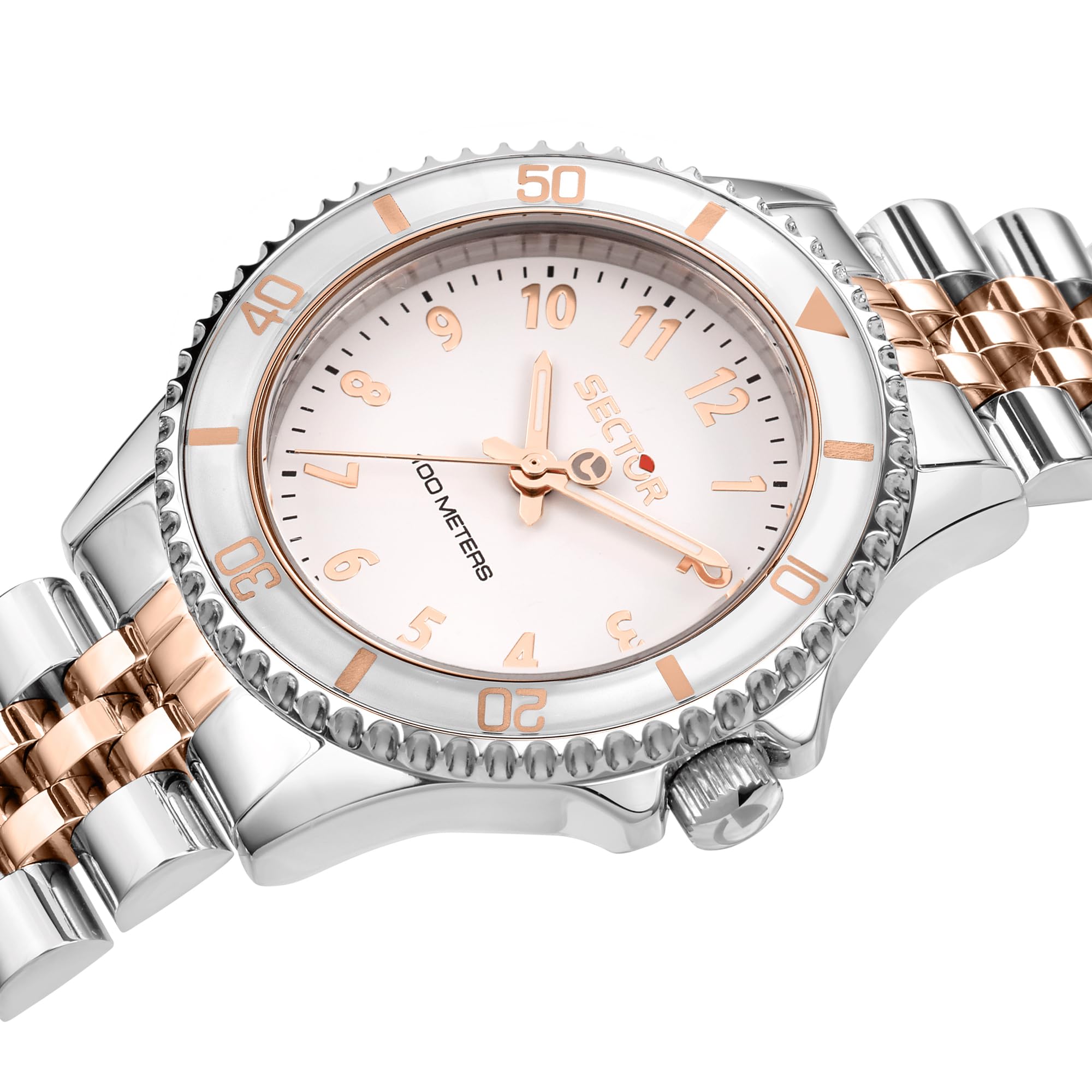 Sector No Limits Orologio Donna, Collezione 230, Solo tempo, 3H, in Acciaio, PVD Oro rosa - R3253161533