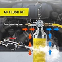 Vista 2 de Kit de Descarga de Aire Acondicionado CMTOOL, Herramienta de Descarga Automotriz y para el Hogar, Botella de Acero Inoxidable Espesado, Juego