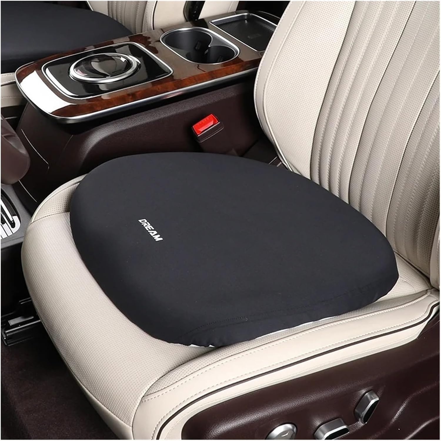 2024 Integrated Car Lumbar Support Universal Soft Car Cushion Pillow Car Space Memory Foam Back Support Headrest Pillow Support(Wine red 2pcs)