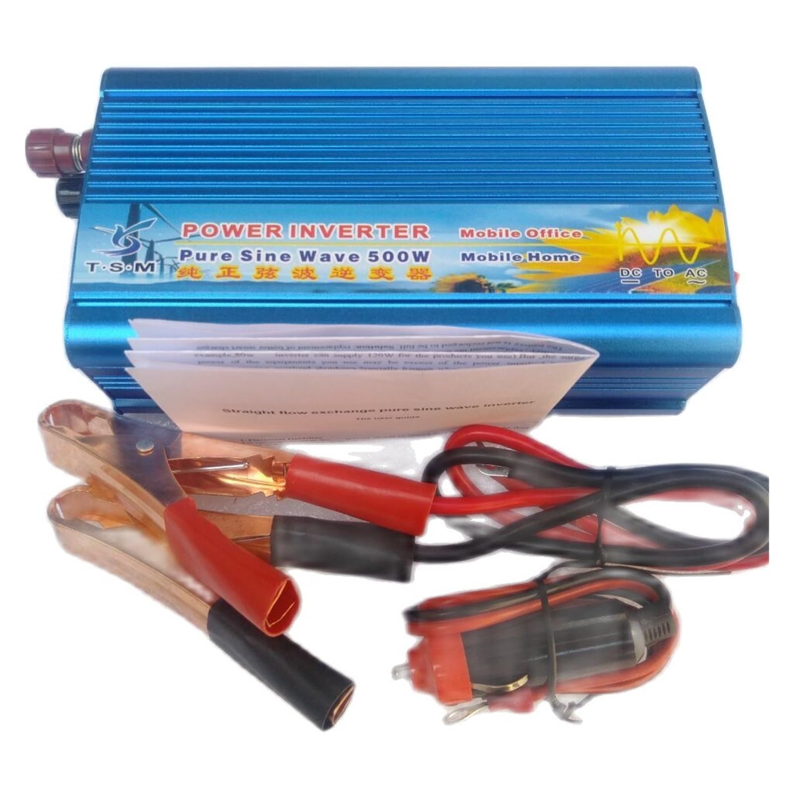Inversor de Onda sinusoidal Pura de 500 W(60HZ,12V-110-120V)