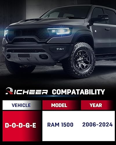 Miniatura 5 de Kit de elevación de nivelación de 2.5 pulgadas compatible con Ram 1500 4WD 2006-2024, Dakota 2WD 2005-2011, kit de elevación de nivelación,