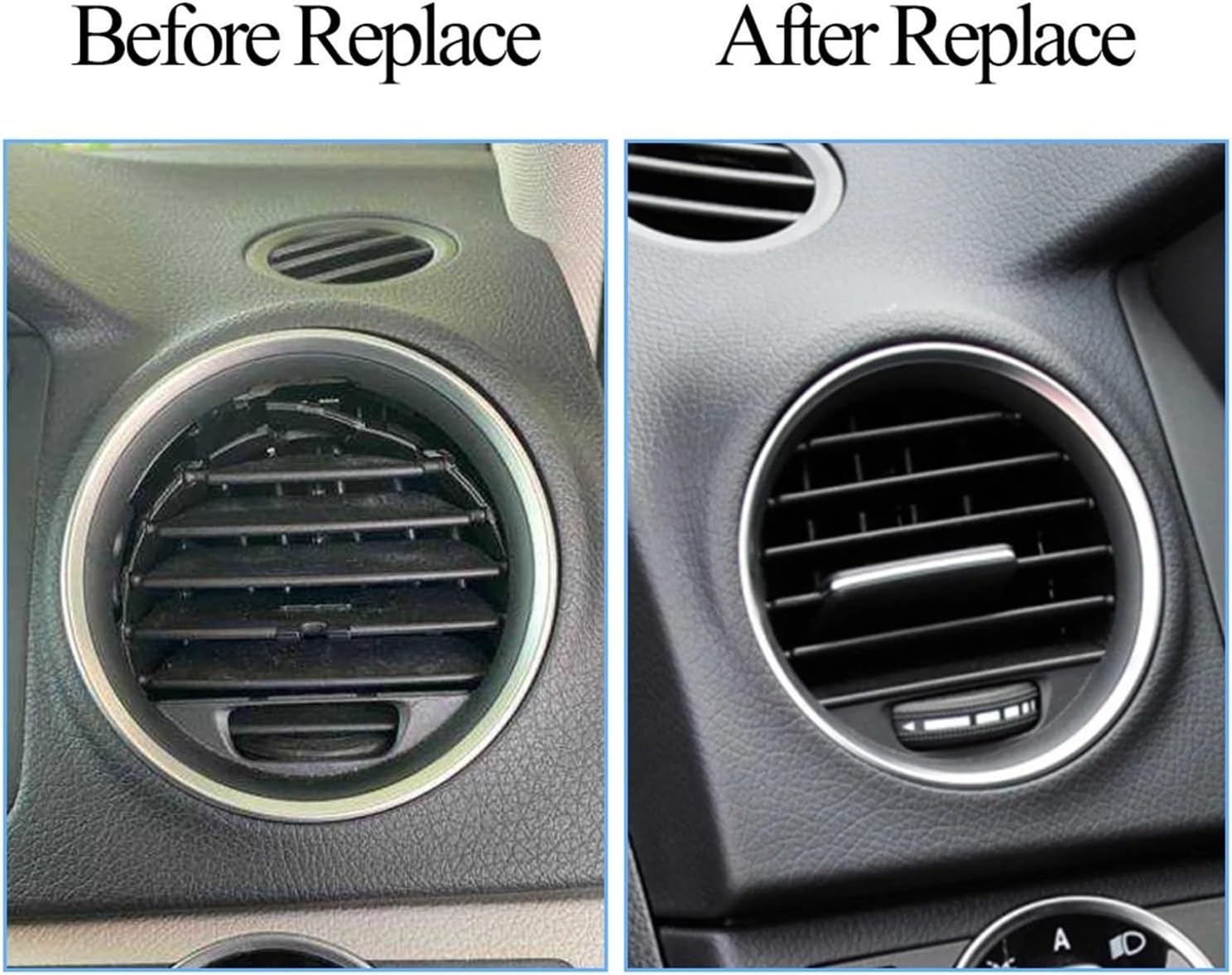 ​LHD RHD Dashboard Front Air Conditioner Vent Grille Outlet Assembly Fit For Benz C Class W204 LCI C180 C200 C260 C300 C350(Middle Assembly)