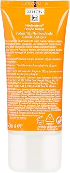 neutrogena sivilce karşıtı yağsız yüz nemlendiricisi, Akneye Eğilimli Ciltler için Salisilik Asit İçeren, 50 ml