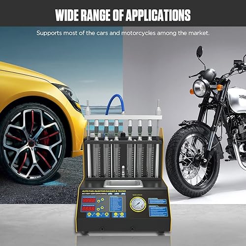 Miniatura 6 de Probador de limpiador de inyector de combustible CT200 Probador de inyector de gasolina Boquilla de lavado de inyector ultrasónico Limpiador de