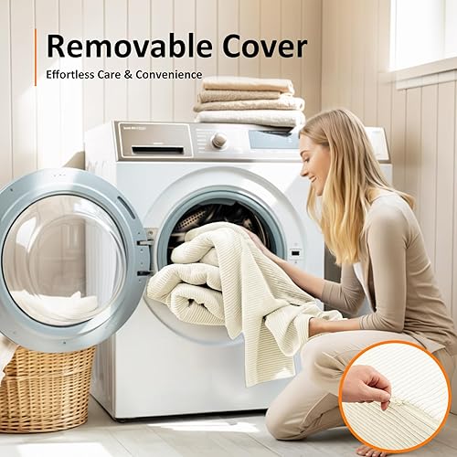 Miniatura 9 de Sofá cama plegable de tamaño individual Silla convertible 4 en 1 con almohada Sofá futón de espuma viscoelástica de alta densidad Cama plegable