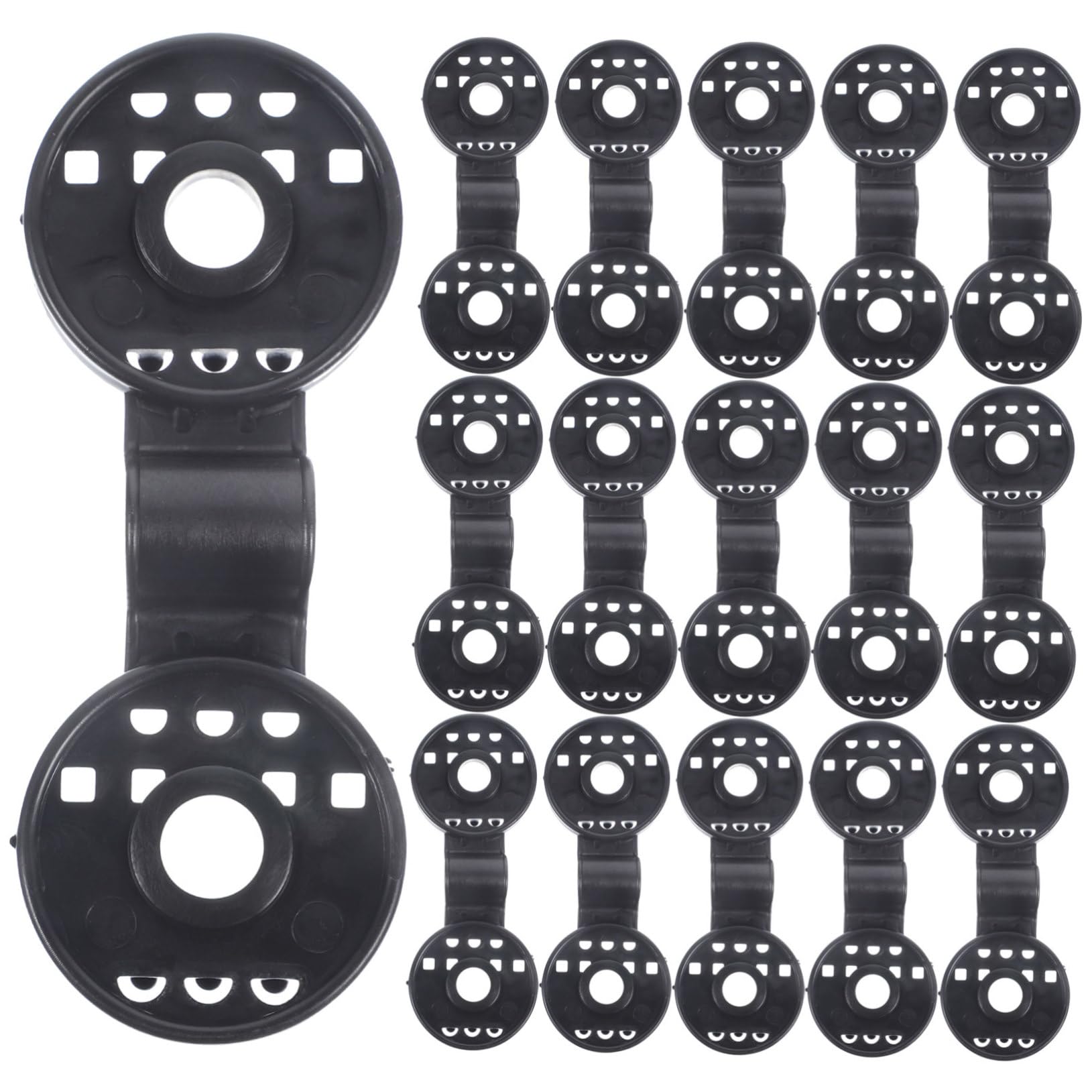Pinces pour pare-soleil robustes et verrouillables - Lot de 100 pièces pour filets