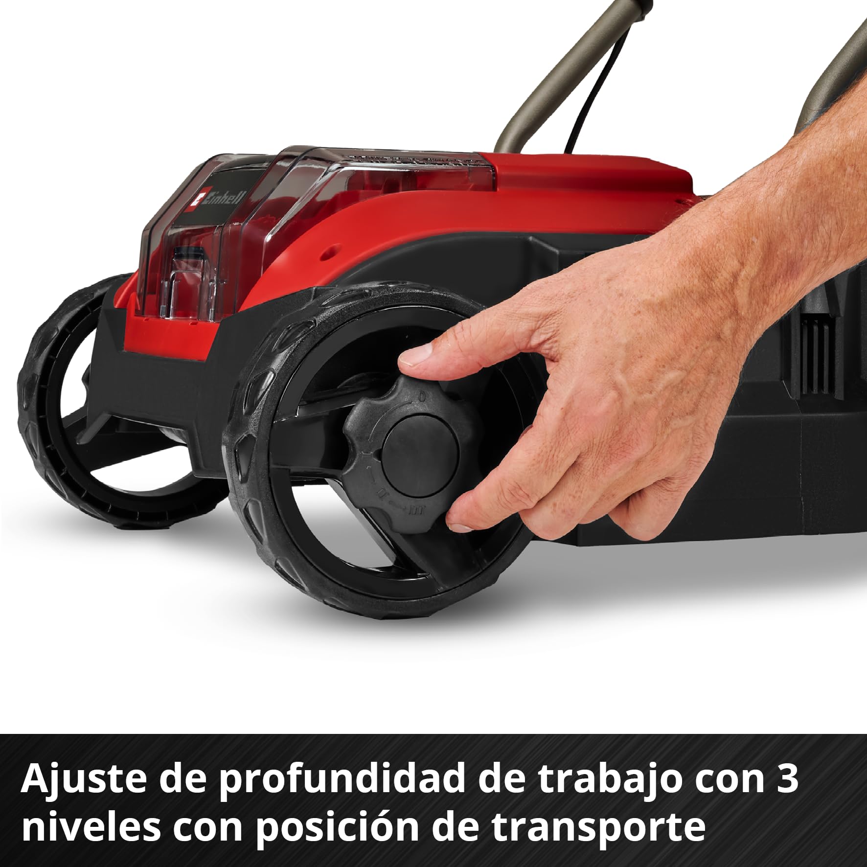 Einhell Aireador-escarificador con batería GC-SC 18/28 DS Li-Solo Power X-Change (18 V, 28 cm ancho de trabajo, sin escobillas, rodillo con 12 cuchillas, función Double-Slot, sin batería)