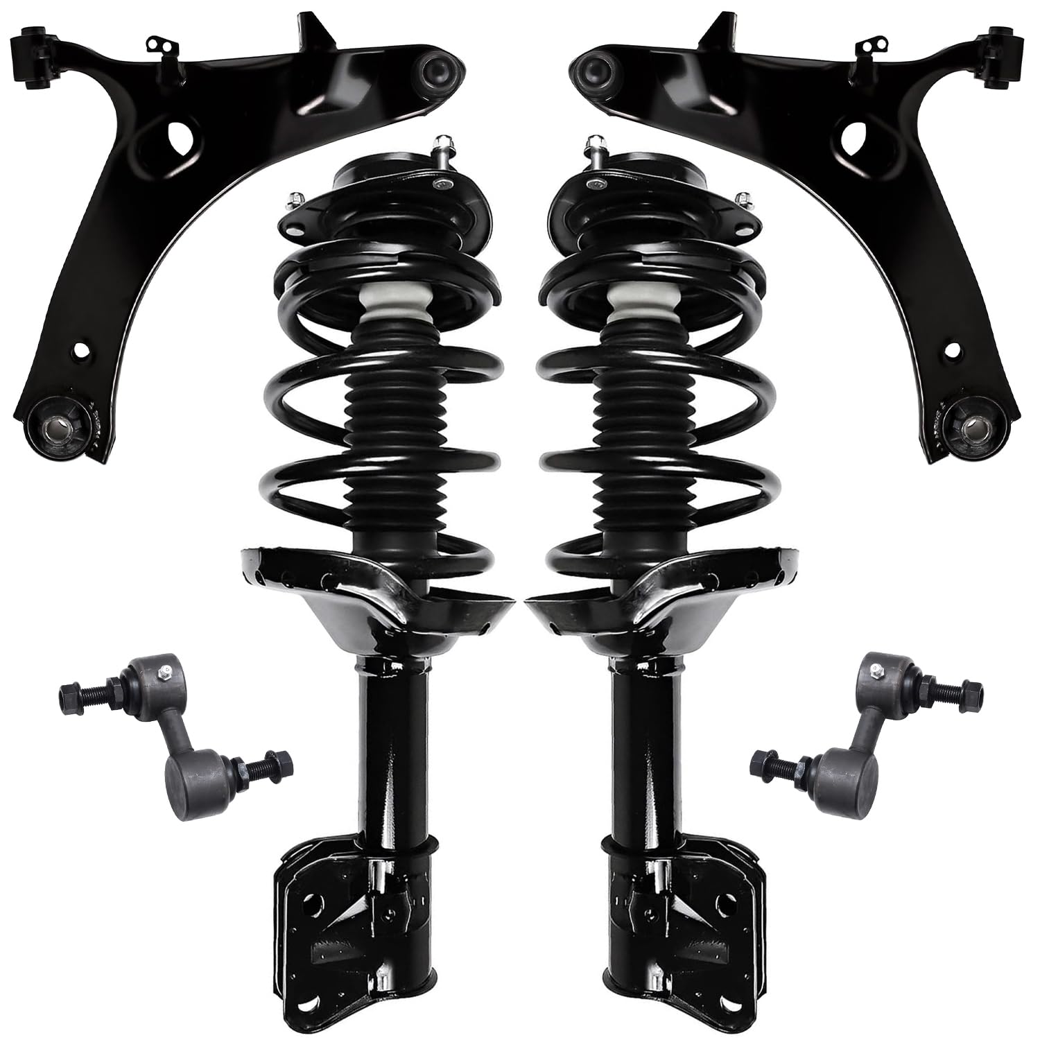 Detroit Axle - 6pc Front Suspension Kit for 2009-2013 Subaru Forester