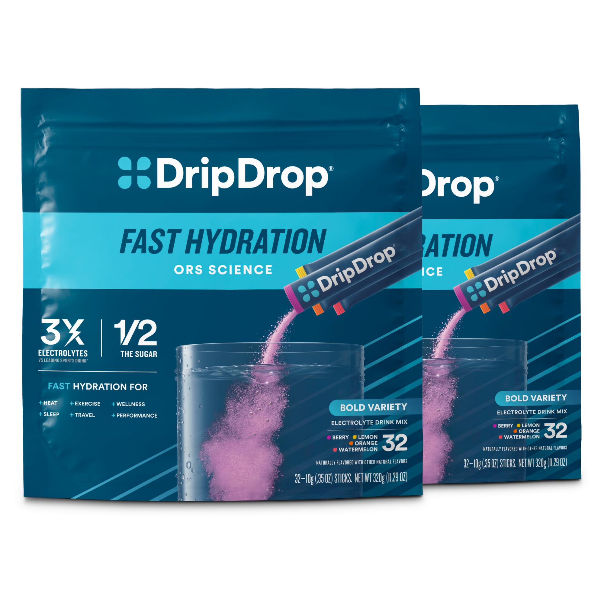 DripDrop Bold Variety Pack, Electrolyte Powder Drink Mix, Vegan, 16 Sticks — Amazon image 15