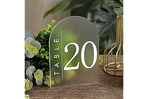 UNIQOOO Frosted Acrylic Table Signs for Versatile Event Needs