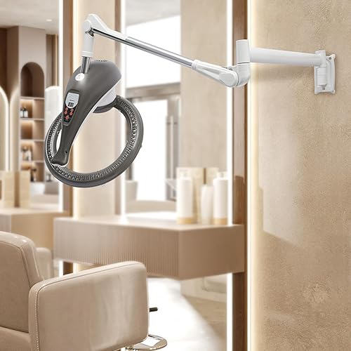 Miniatura 2 de Máquina profesional de lámpara de calor para salón - 104-140F estilo secadora de permanente, máquina de tratamiento de cabello giratoria en órbita