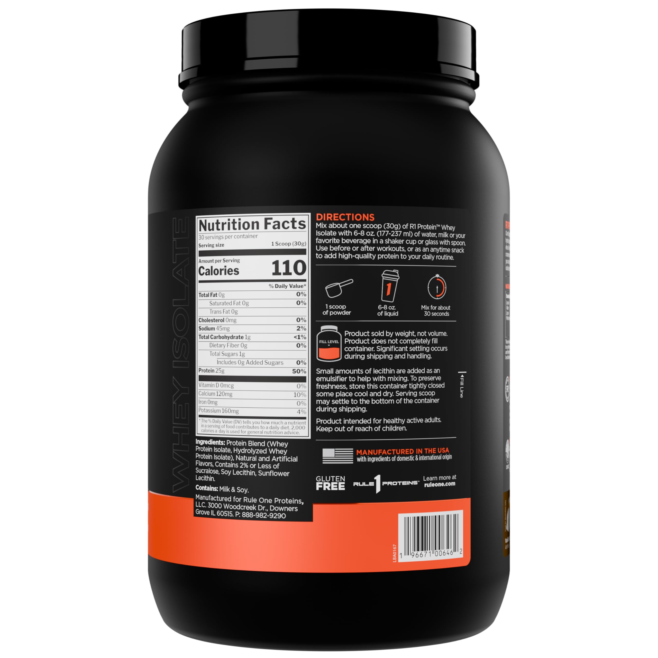 Rule 1 Protein Isolate Vanilla Butter Cake 2Lbs