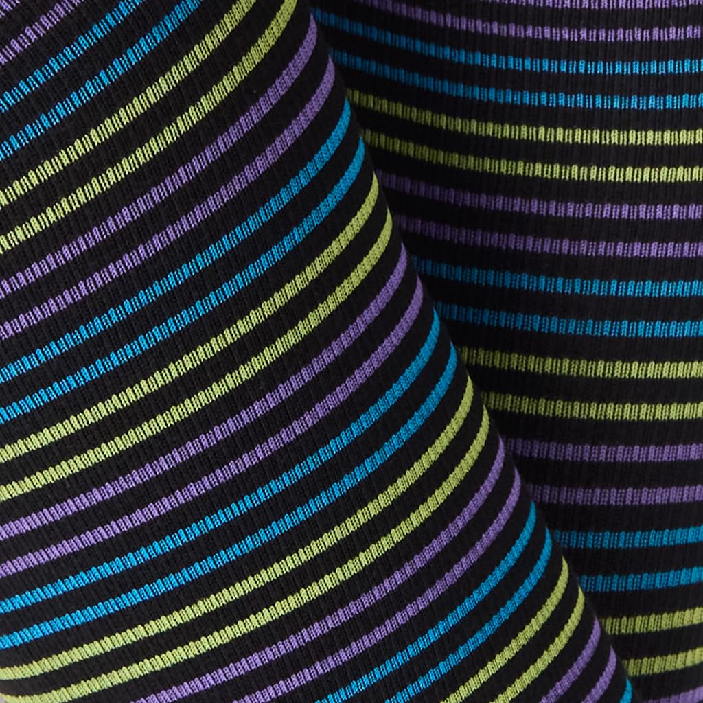 SOLIDEA Gambaletti STRIPE GAME ZENITH, Colore NERO, Calze a compressione graduata 15/21 mmHg Art. 0629A0