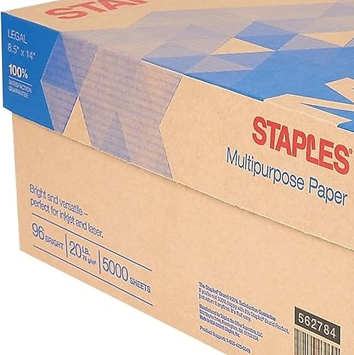 Vista 10 de Staples Papel de inyección de tinta, papel multiusos de 11 x 17 pulgadas, 1 caja de 5 resmas para 2,500 hojas en total, 20 libras, papel brillante