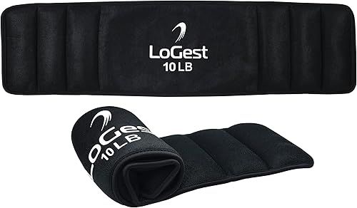 Miniatura 5 de beLoGest - Cinturón de cadera con peso y cierre de velcro, 6 libras, 8 libras, 10 libras, 12 libras, cómodo y seguro, cinturón de cadera acolchado